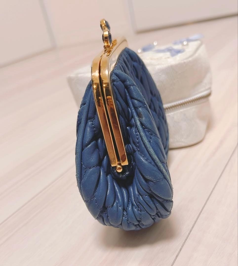 希少✨️ ミュウミュウ miumiu マテラッセ ケース がま口 レザー