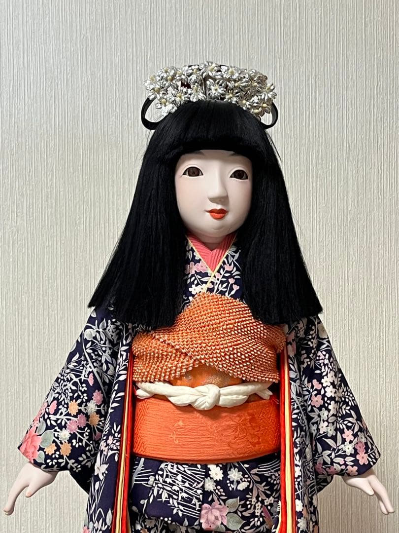 髪飾り付き市松人形 56cm 市松人形 齊藤公司作 13号 愛ちゃん