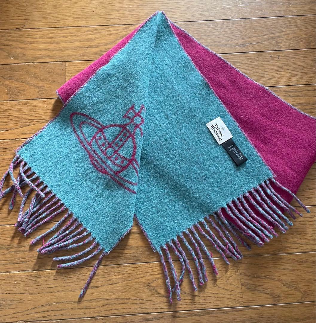 ビビアンウェストウッド リバーシブル マフラー オーブ ユニセックス