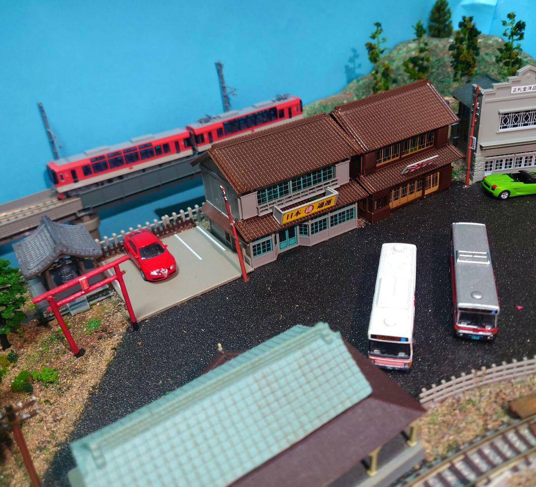 【動作品】鉄道模型ジオラマ完成品『Nゲージ』パワーバック付