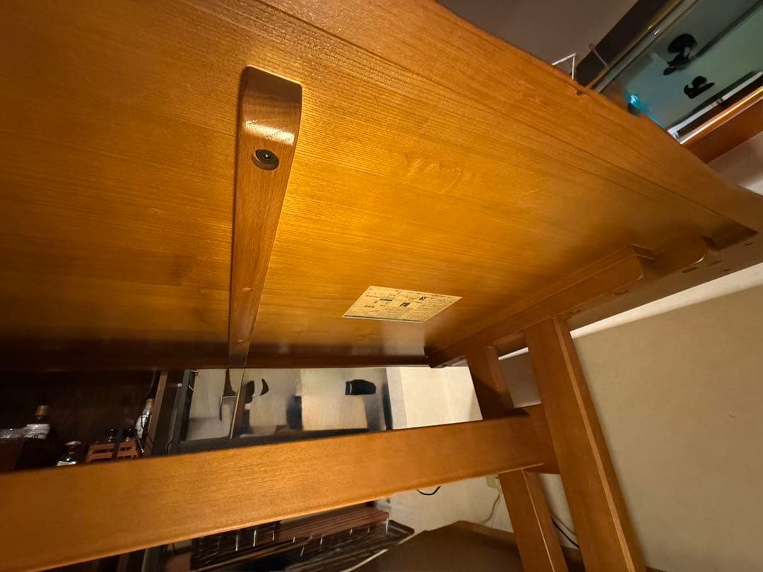 飛騨産業 ダイニングテーブル ダークブラウン 机 テーブル　キツツキマーク