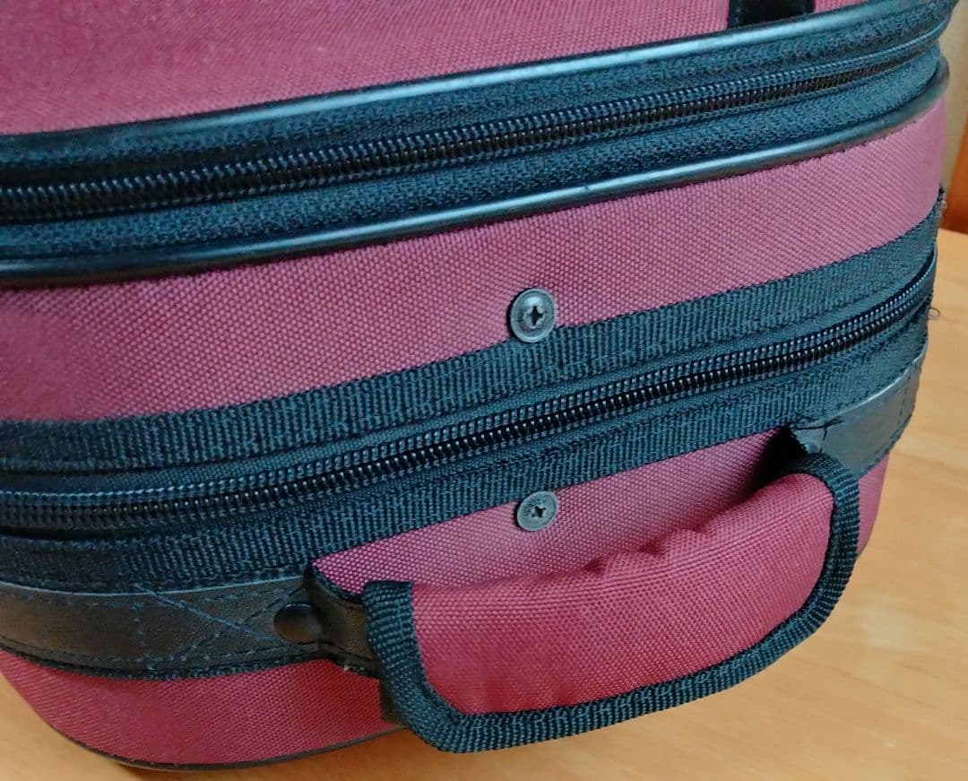 スーパーライト 4/4バイオリンケース 四角赤 バーガンディ