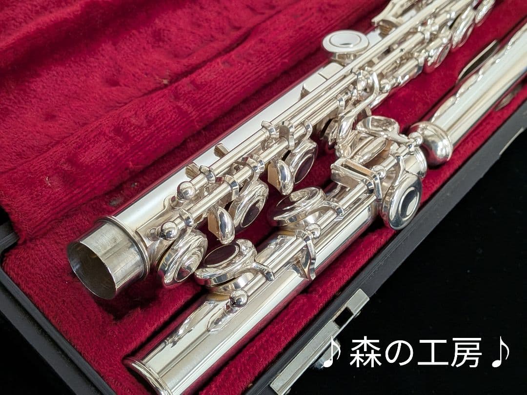 値下げ‼️中古フルート専門店‼️銀メッキ　ヤマハフルート YFL211S Eメカ