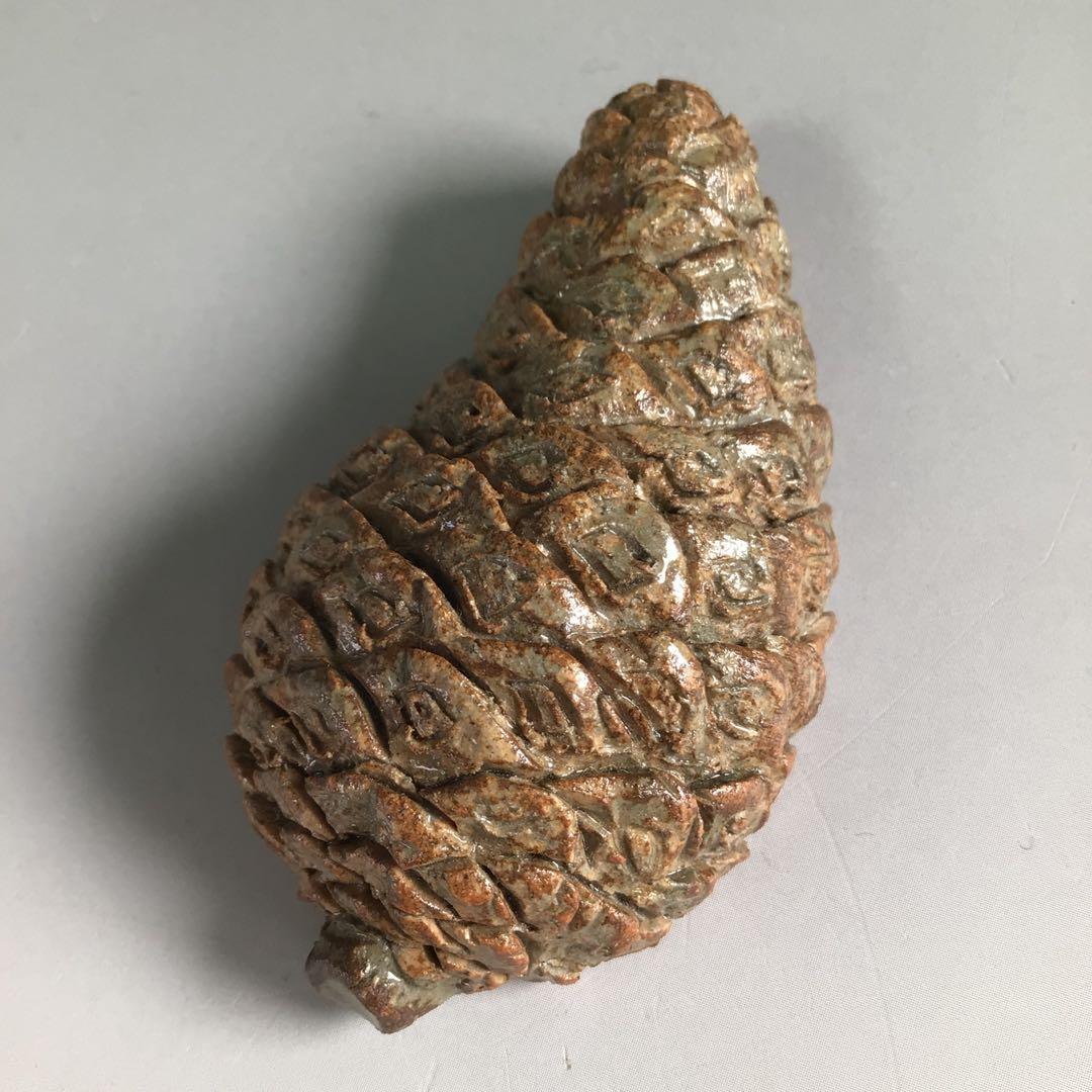 R600 松笠香合 『出雲焼』『十一代 長岡空権造』『堀内宗完 兼