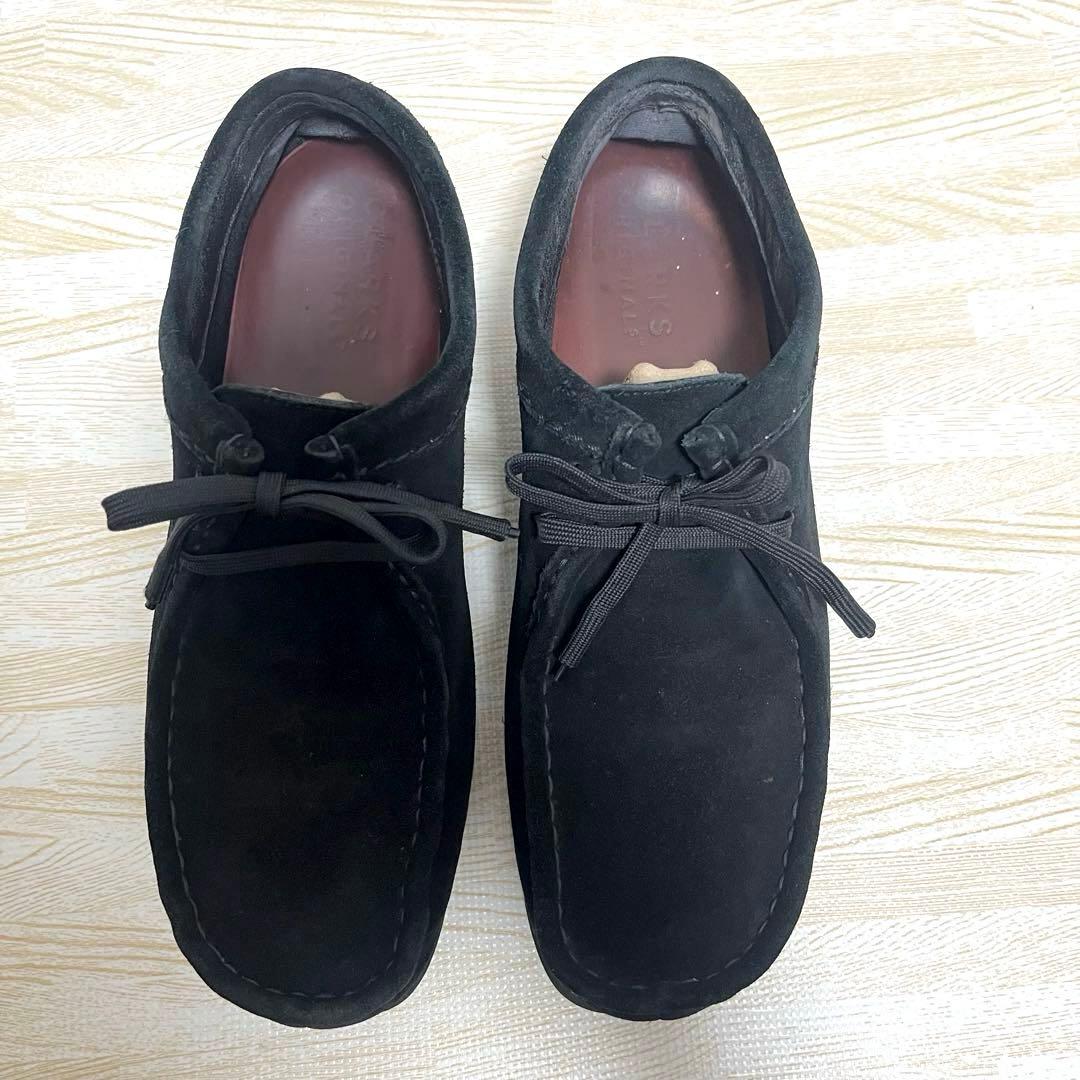 クラークス Wallabee GTXワラビーゴアテックス 黒スエード25.5cm