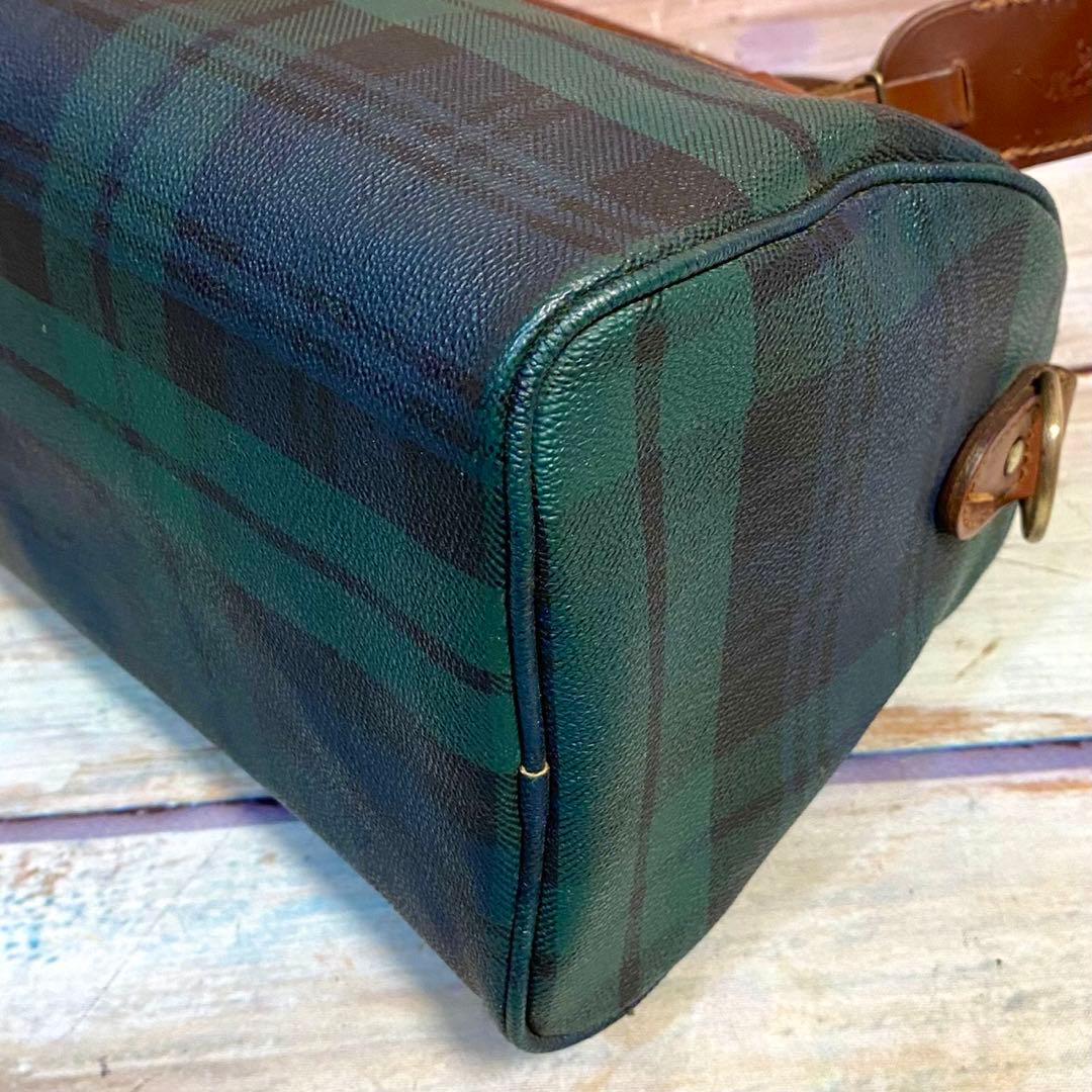 ポロラルフローレン　ハンドバッグ　ミニボストンバッグ　手提げ　チェック柄