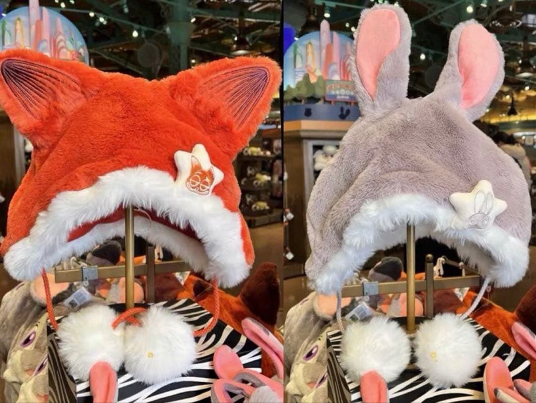 上海ディズニー 限定ズートピア ニック ジュディ ファンキャップ 帽子2