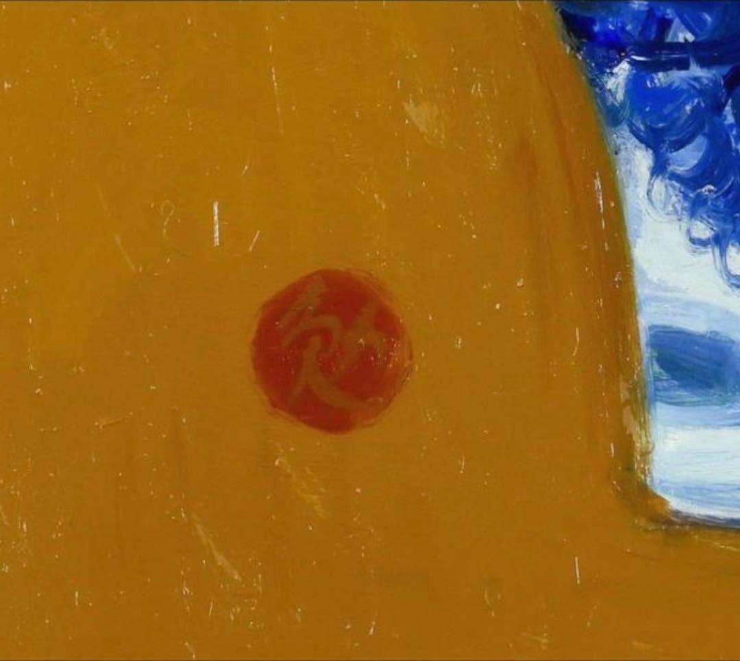 内堀勉「ばら静物」油彩 10号 国画会員 彫刻の森美館買上 帝