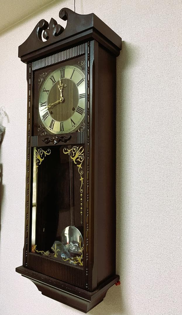 シチズン 掛け時計 振り子付き・ヴィンテージ 78x27cm