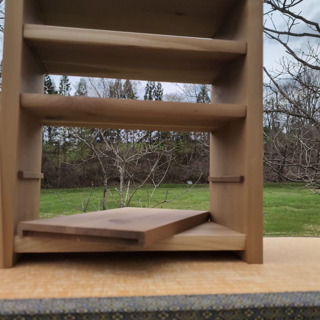 古材リメイク 朴の木 自在オープンシェルフ 無垢の家具