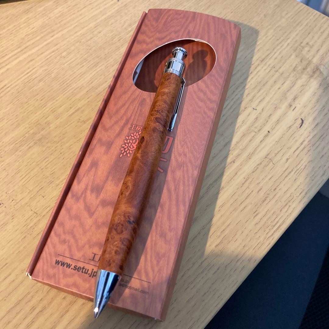 工房楔　花梨瘤杢シャープペンシル 工房楔 花梨瘤 木軸シャーペン 良い 工房楔 花梨瘤 木軸シャーペン 463