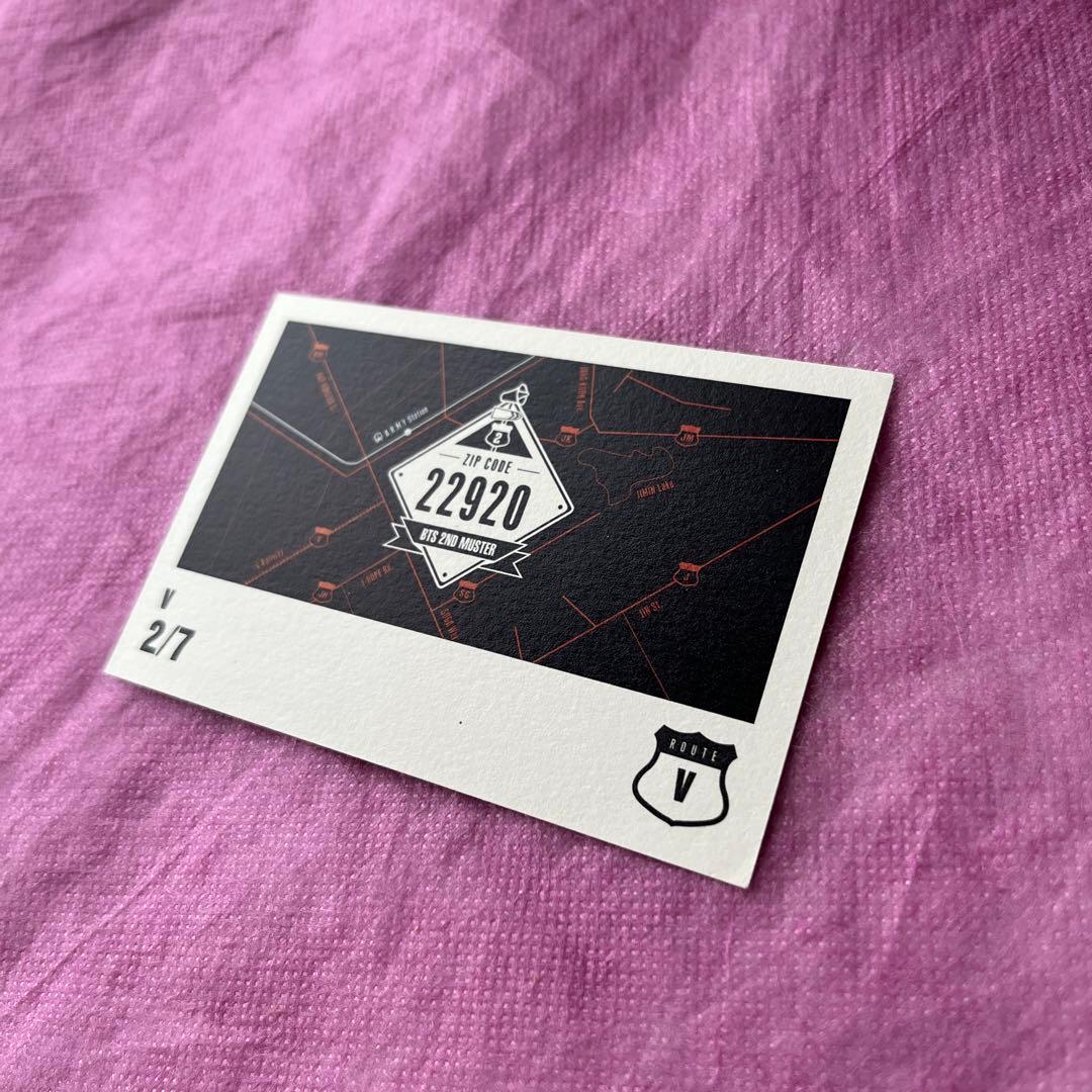 2 BTS V ミニフォト2ND MUSTER ZIP CODE 22920 - メルカリ