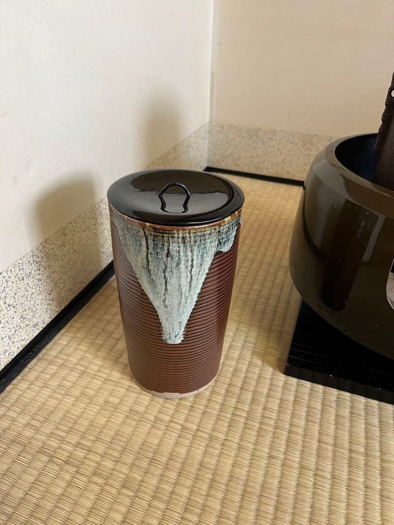 茶道具 御本 一重口 水指 加藤錦雄 共箱 立花大亀和尚書付 茶会 稽古