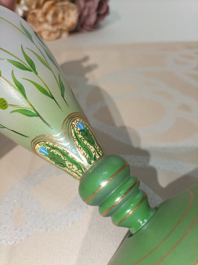 ベルナンシー 花瓶 花器 ドーム兄弟 植物 ガラス 金彩 フランス