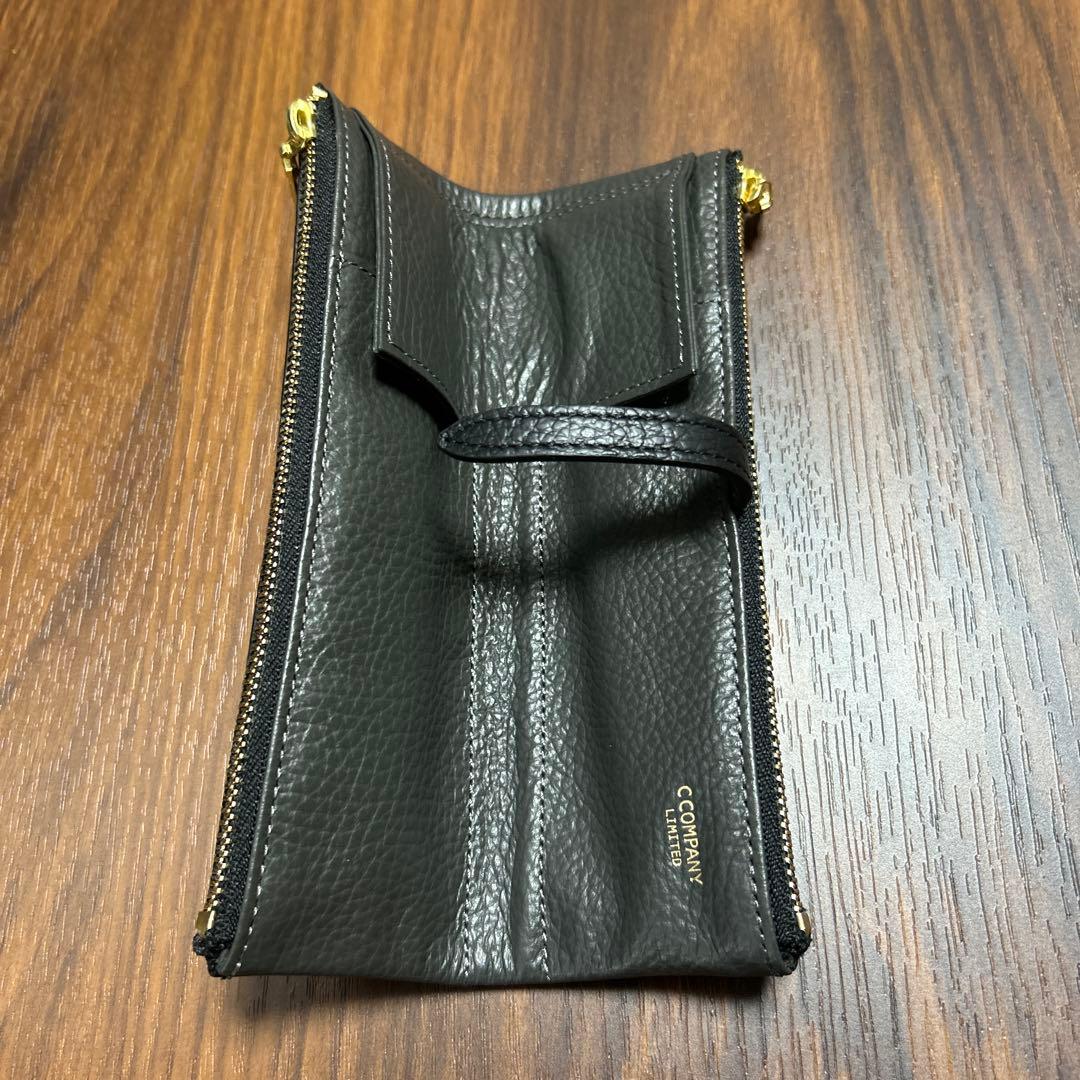 ブラック × グレー・ポケット内がブラック】ルポ2 セカンド ペンケース