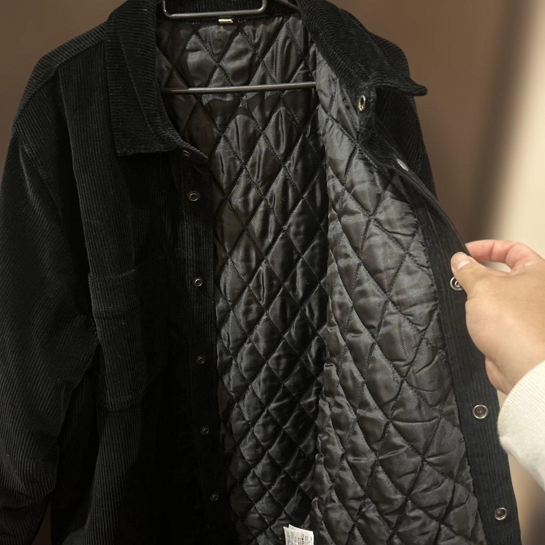 STUSSY WORKGEAR コーデュロイジャケット 黒 厚手