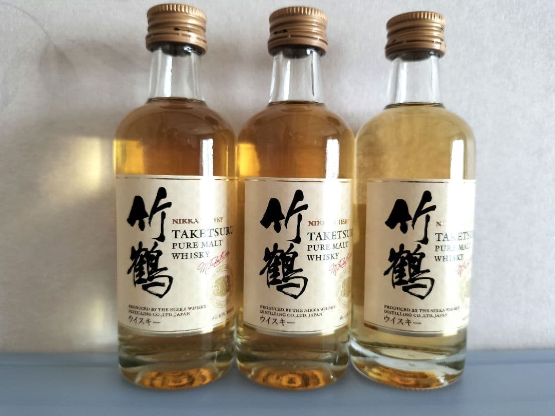 TAKETSURU 竹鶴 ウイスキー ミニボトル3本セット - メルカリ