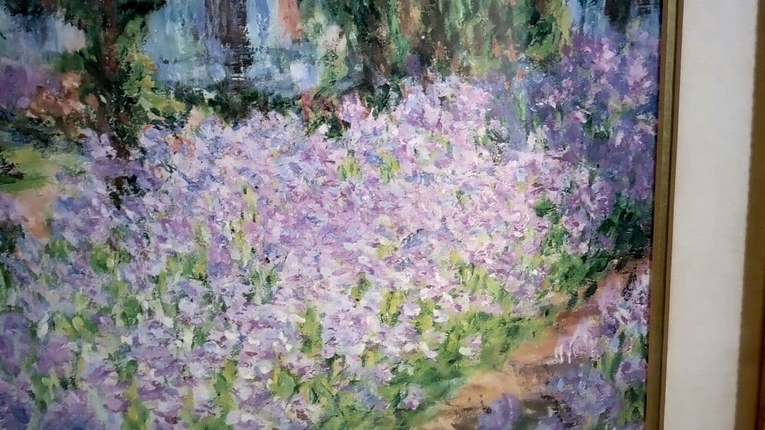 モネ【ジヴェルニーのモネの庭】 1900年 原画サイズ(92×81cm) モネ画家