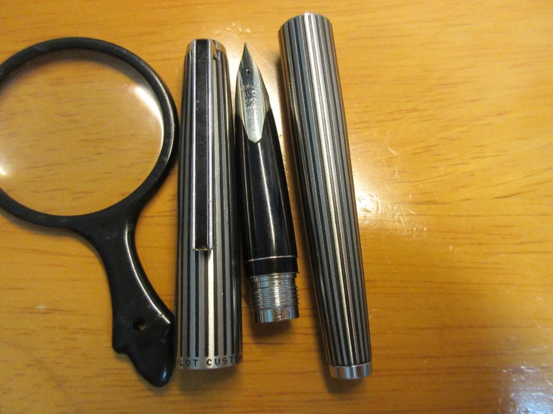 PILOT] CUSTOM カスタム ストライプ 18K-WG Mニブ