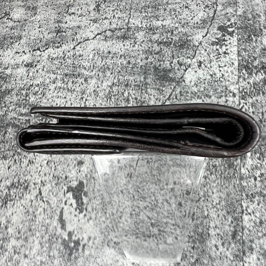 FENDI ズッカ柄 レザー×キャンバス 二つ折り財布 エフイズロゴ