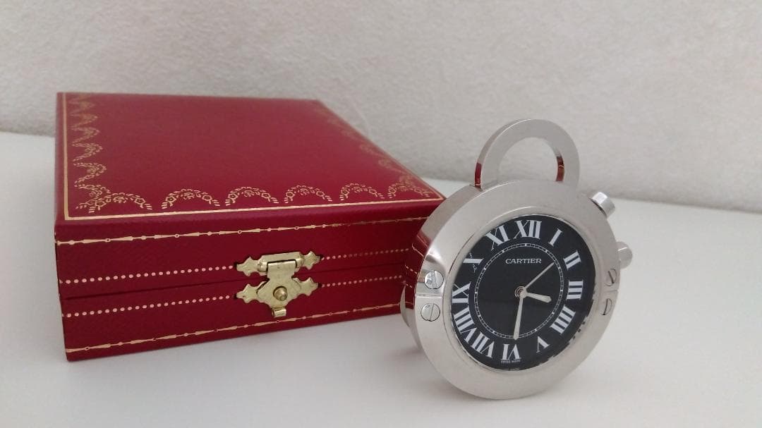 カルティエ トラベルクロック サントス 置時計 ジャンク