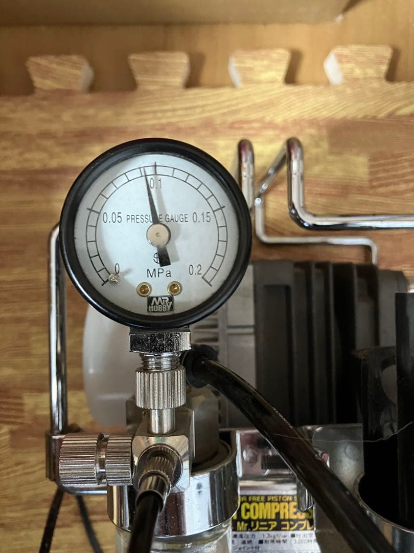 Mr.リニアコンプレッサーL5 エアレギュレーター2 エアブラシ付