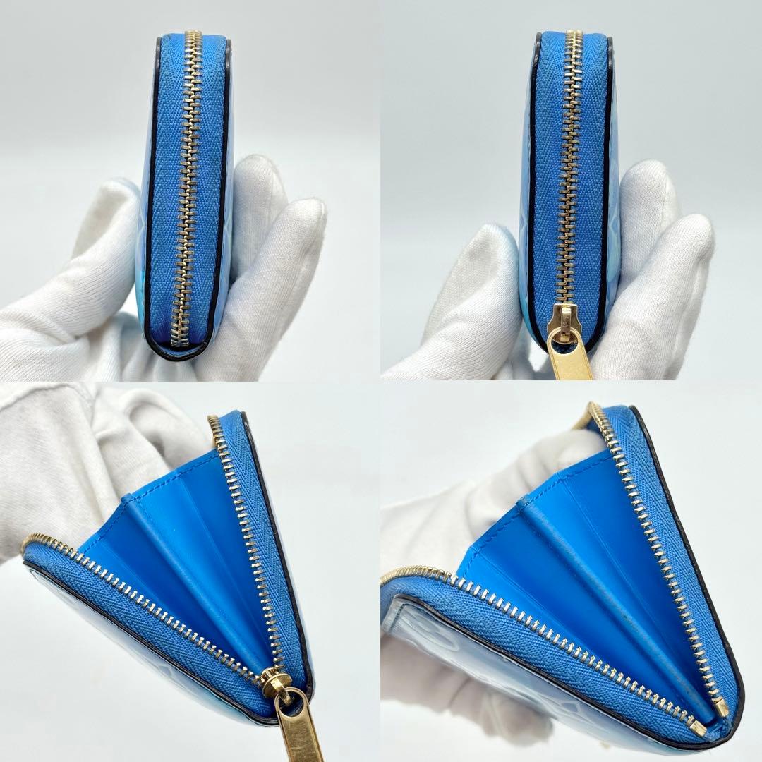 美品 ルイヴィトン M90587 モノグラム ヴェルニ フラワー パース