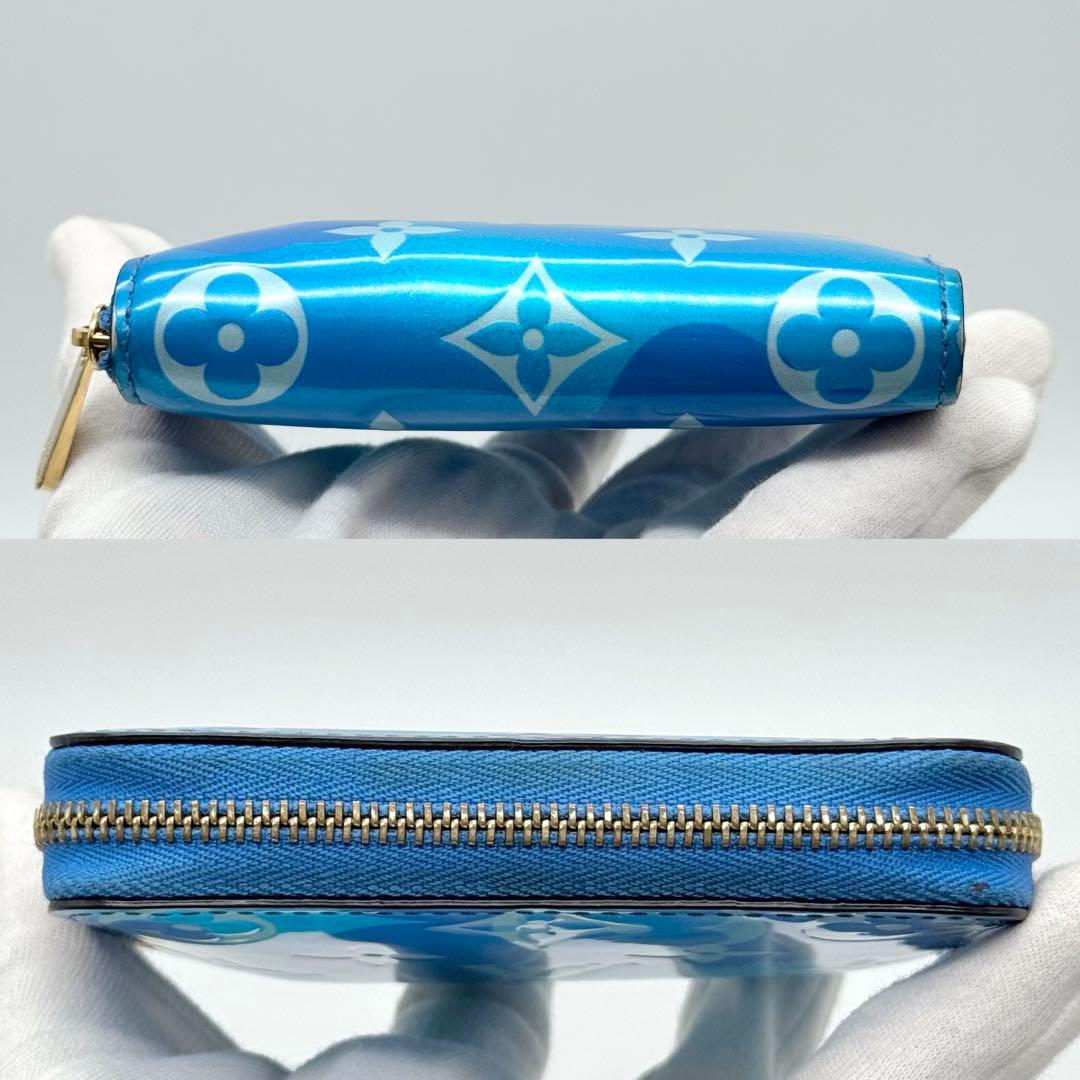 美品 ルイヴィトン M90587 モノグラム ヴェルニ フラワー パース