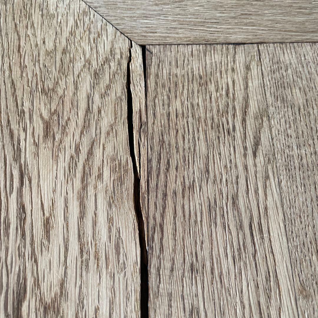 ビンテージ エクステンションダイニングテーブル 剥離