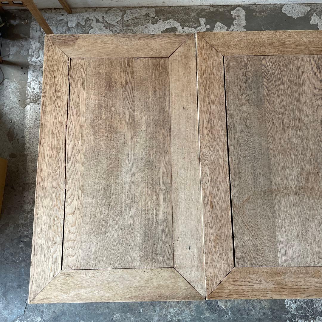 ビンテージ エクステンションダイニングテーブル 剥離