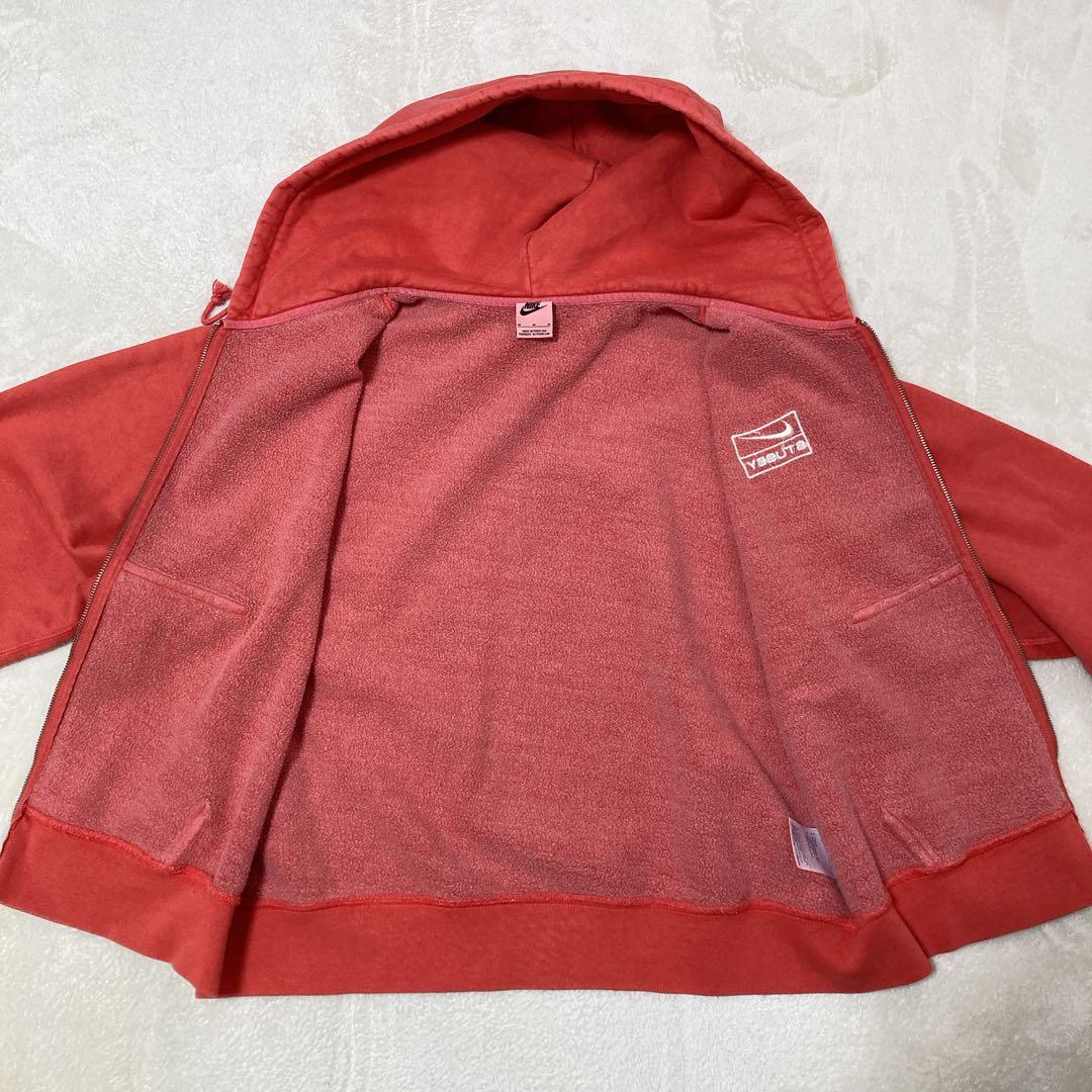 【美品】完売品 Nike x Stussy フルジップ フーディ レッド M