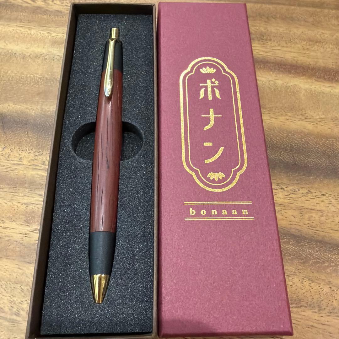 ボナンペン シャーペン 紅紫檀 真鍮金具 - メルカリ
