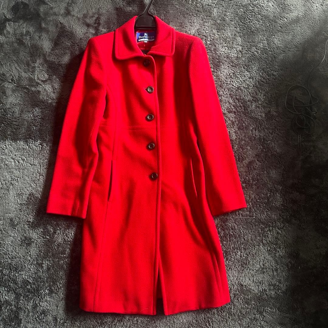 Burberry レッドコート 38 バーバリー Burberry ウール コート