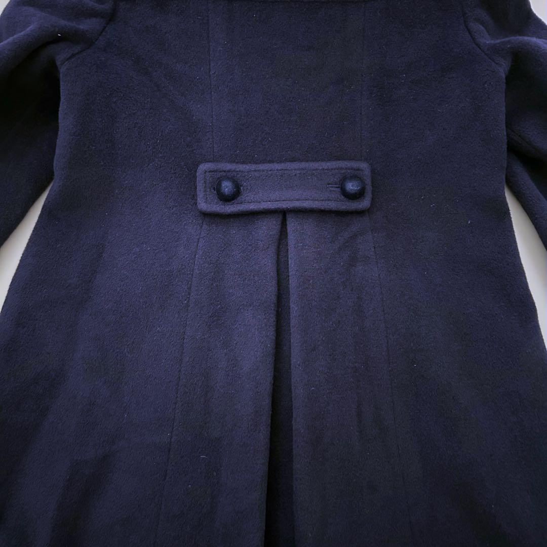 familiar ネイビー アンゴラ混 ウールコート 120の通販はau PAY