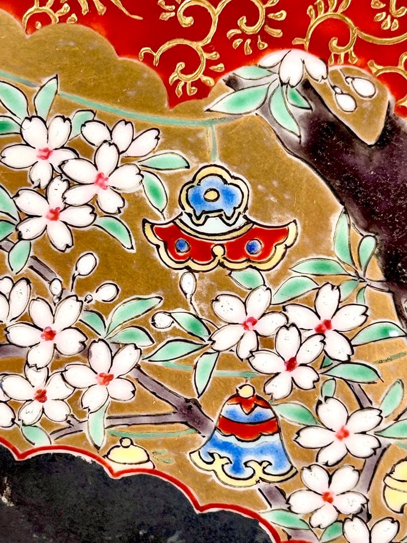 稀少 明治九谷の第一人者 松本佐平 松雲堂 五彩手流水