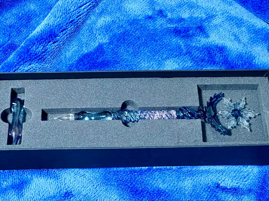 ガラス工房LUC 雪のガラスペン ハンドメイド ガラス工房 LUC ガラス