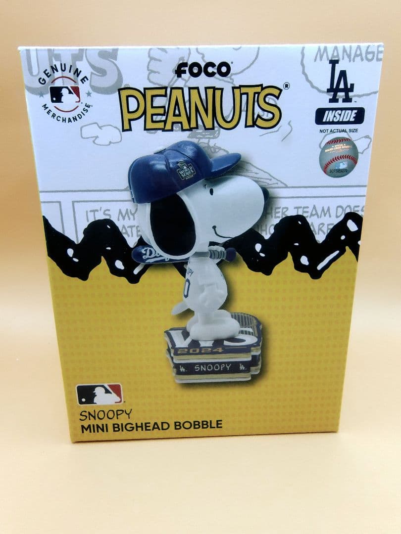 ピーナッツ×LAドジャース　ボブルヘッド【150個限定品】スヌーピー