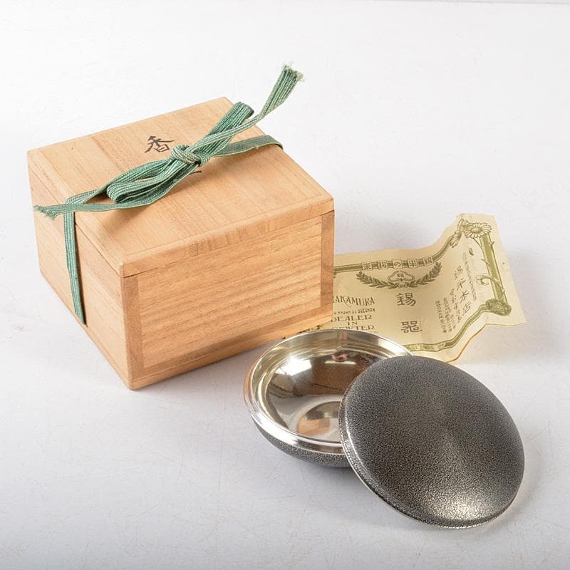 煎茶道具 錫半 煎茶道具一式 共箱