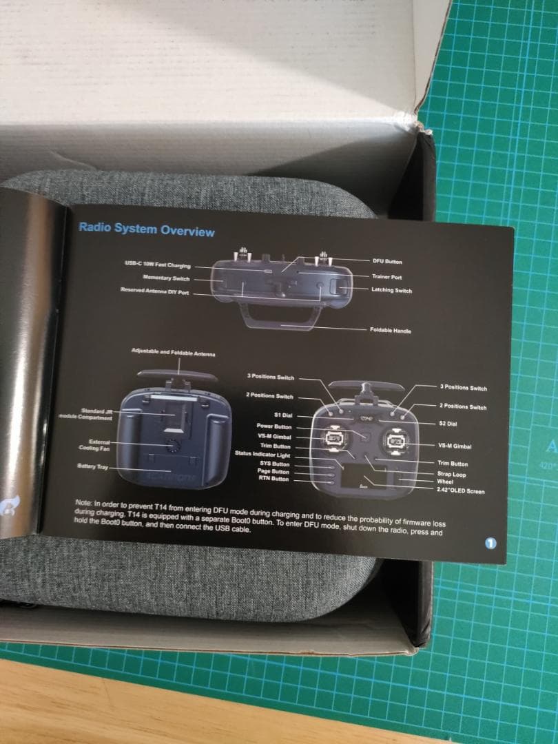 Jumper T14 送信機 ELRS と RadioMaster 受信機付属