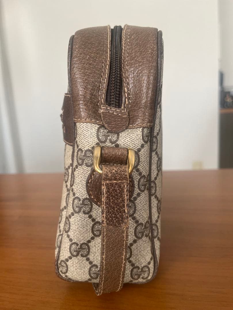 ☆yyy☆ オールド グッチ GG 総柄 レザー ショルダーバッグ