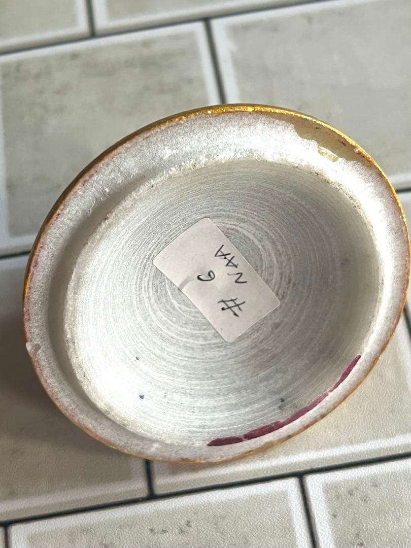 定価25, 手描き 象細密図 大理石 小物入 金彩仕上げ マハラジャ様式