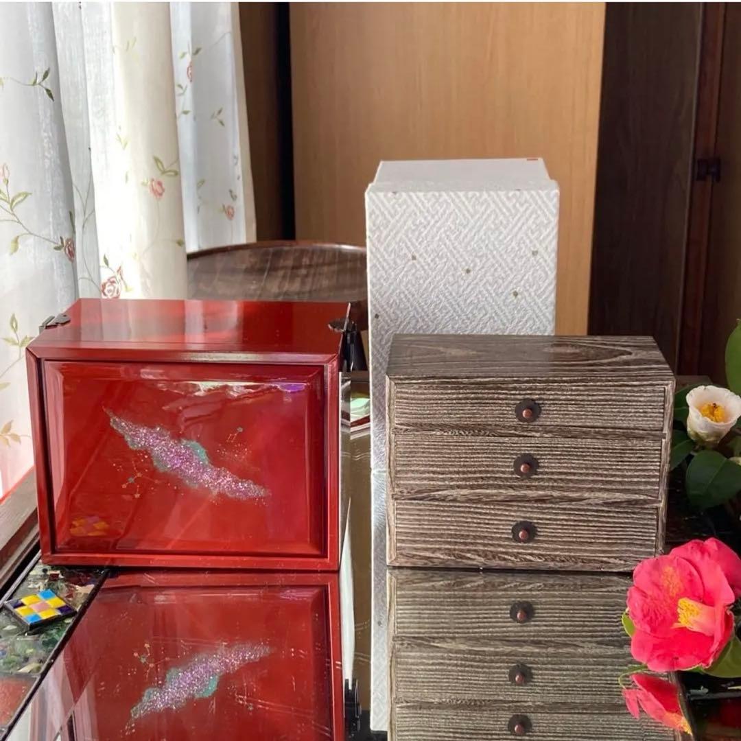 2191様感謝‼️秋‼️JAPAN輪島螺鈿蒔絵宝石箱「銀河-紅べに」1点　愛蔵品