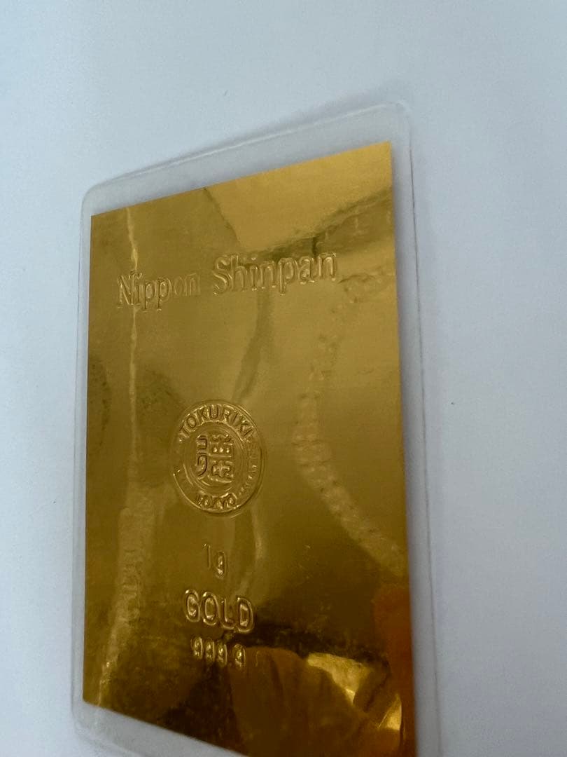 純金カード 1g ラミネート 徳力 徳力 純金カード 24k 1g ラミネート
