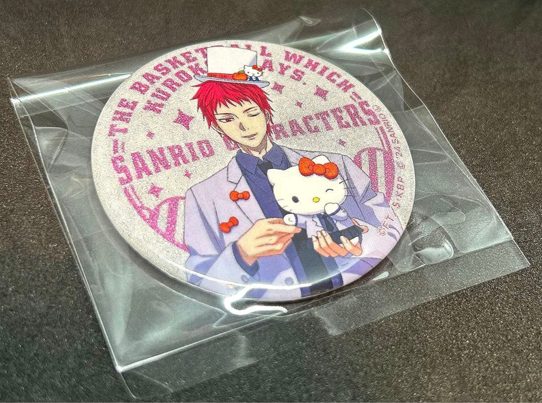 黒子のバスケ赤司征十郎缶バッジホログラム等身SD グリッターセット