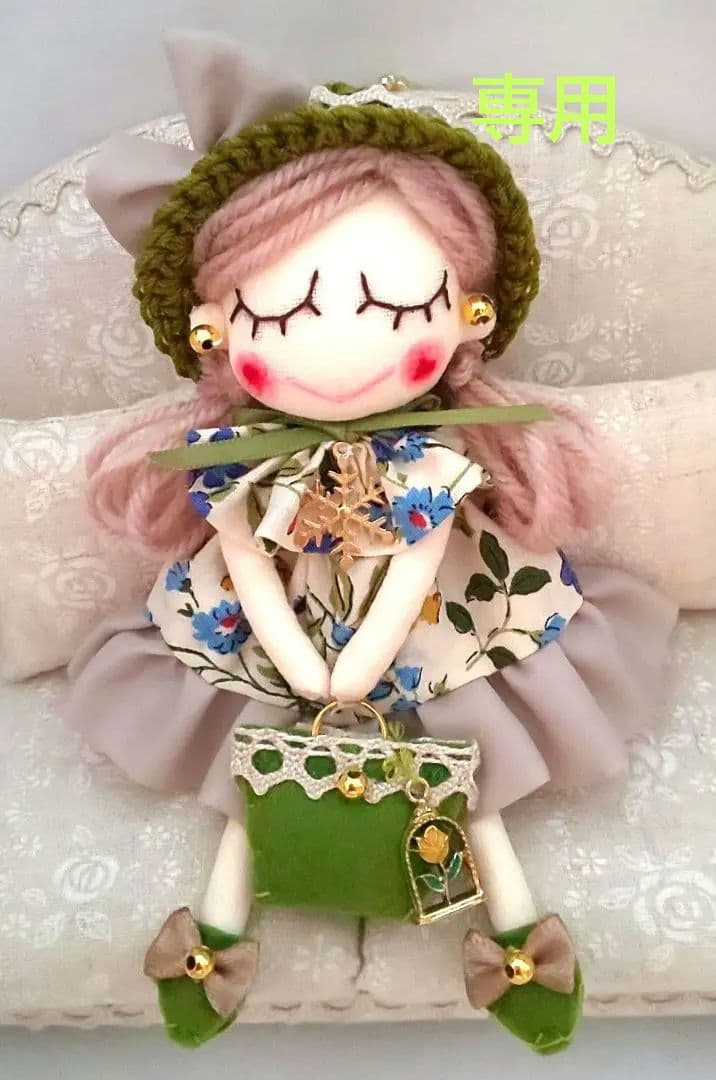 ドールチャームバッグチャームハンドメイド人形