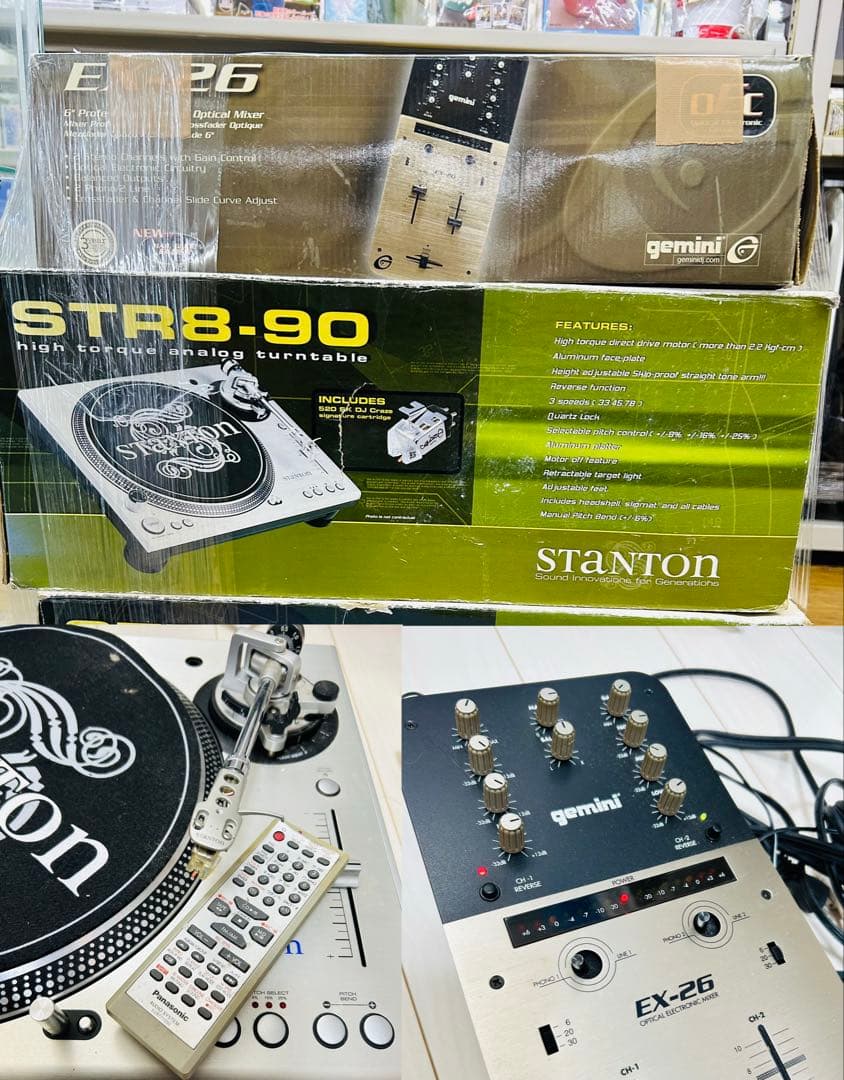 【ジャンク品】Stanton STR8-90 2台 & EX-26 セット ジャンク品】Stanton STR8-90 2台 & EX-26 セット - メルカリ