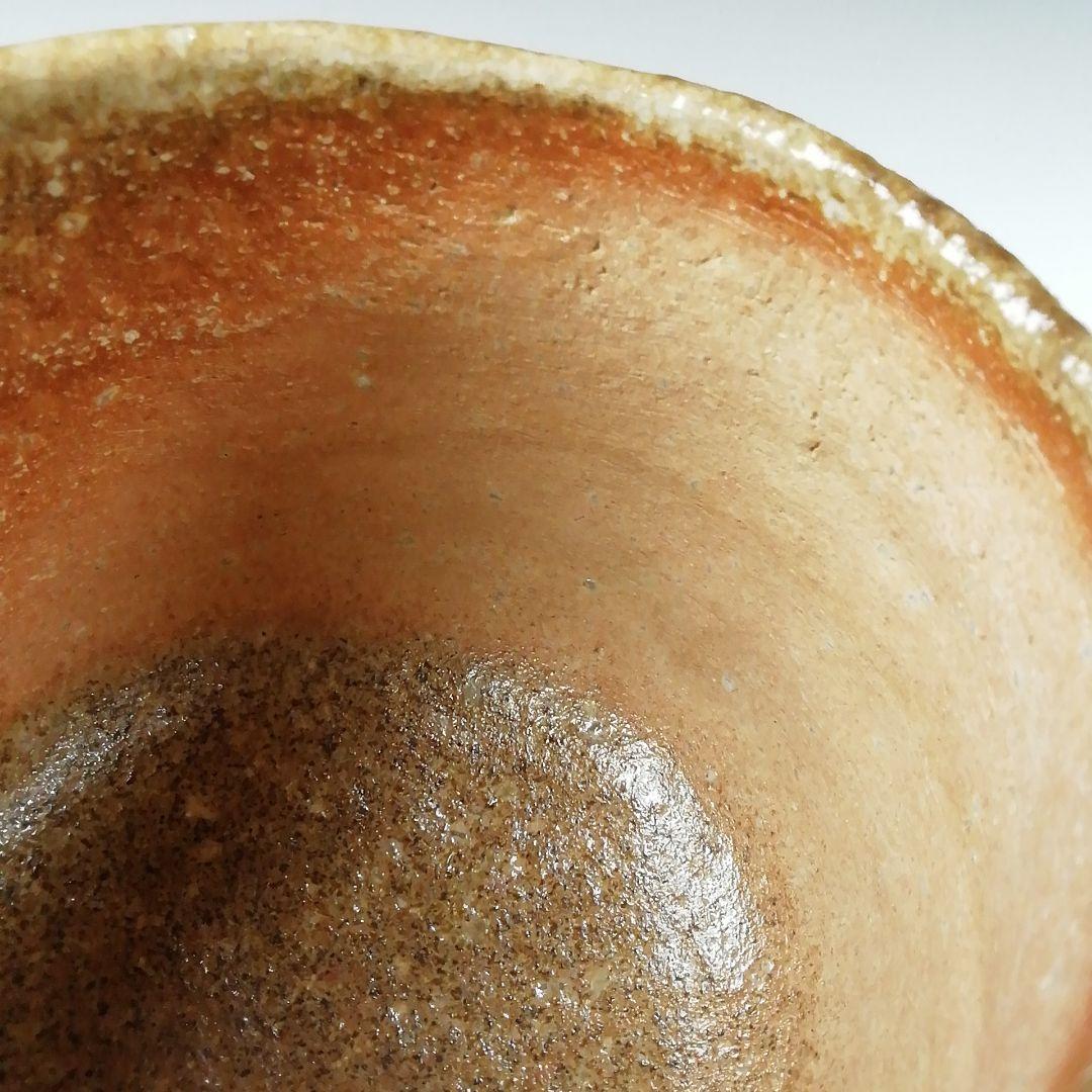 T158 茶碗 『信楽焼』『筒茶碗』『谷清右ェ門造』 共箱 抹茶碗 茶道具