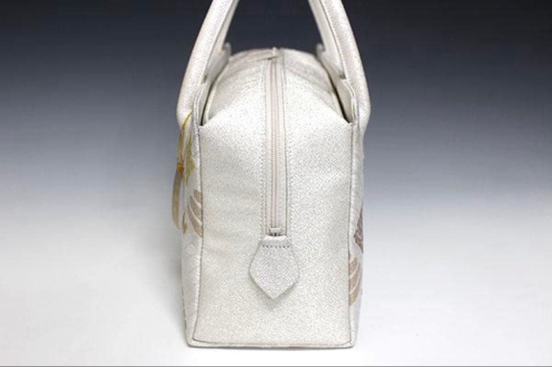 新品未使用 ！！特別セール！！京都 西陣 正絹 帯使用 利休バッグ 25041