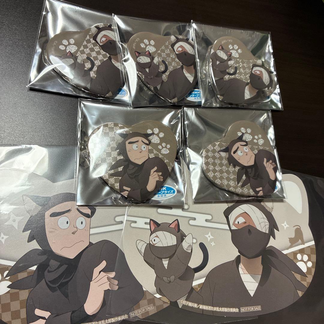 忍たま乱太郎 ナンジャタウン 雑渡昆奈門 諸泉尊奈門 ハート缶バッジ