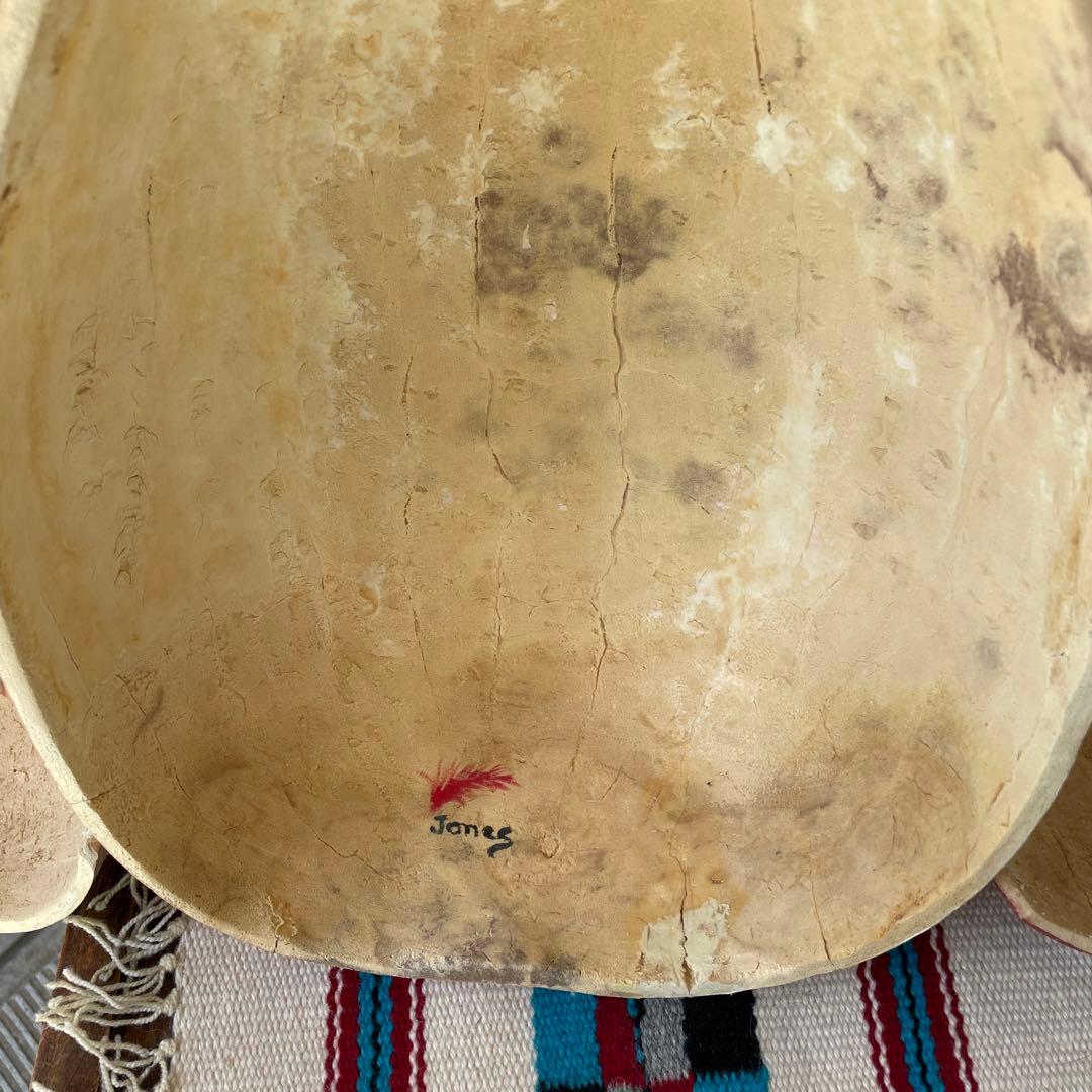 レアBIG！70s〜 ネイティブアメリカン カチナ＆壷の壁掛け ナバホ族